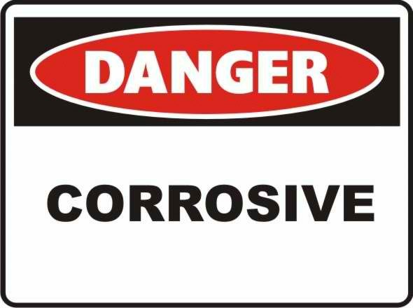 Danger Corrosive Sign